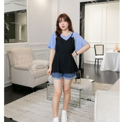 Áo Kiểu Big Size Nữ Navy BSN403