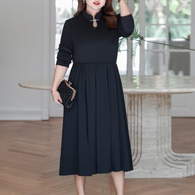 Váy Đầm Size To Đến 140kg Navy BSN437