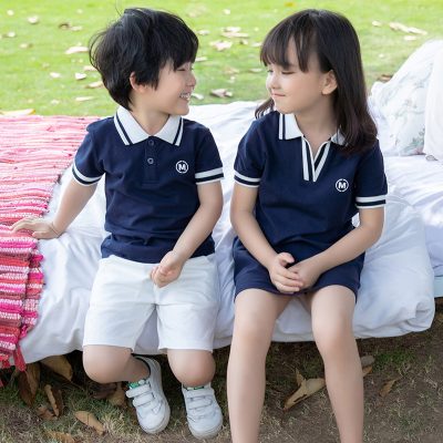Áo váy gia đình cổ trụ Navy NAD247