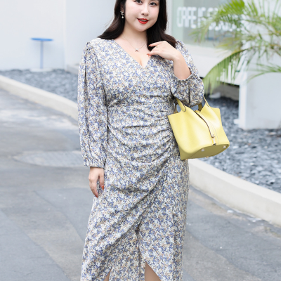 Áo Đầm Size To Đến 140kg Navy BSN451