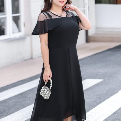 Đầm Nữ Cao Cấp Từ 64kg-132kg Navy BSN462