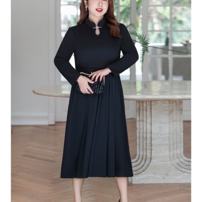 Váy Đầm Size To Đến 140kg Navy BSN437