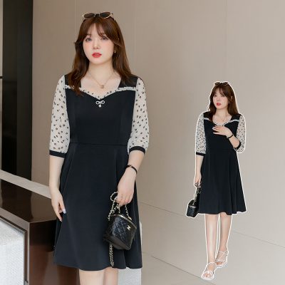 Váy Đầm Size To Navy BSN413