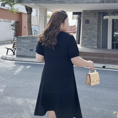 Váy Đầm Cho Người Béo Navy BSN411