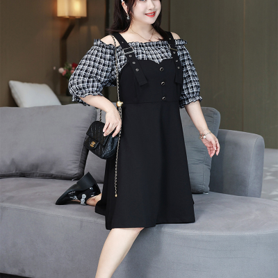 Áo Đầm Big Size Navy BSN457