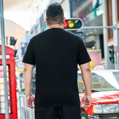 Áo thun cổ tim big size nam Navy BS2704