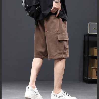 Quần Short Jeans Big Size Lưng Thun Navy BS2634