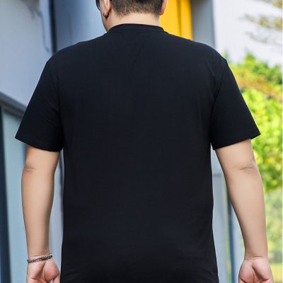 Áo thun cổ tim big size nam Navy BS2708