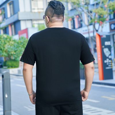 Áo thun cổ tim big size nam Navy BS2705