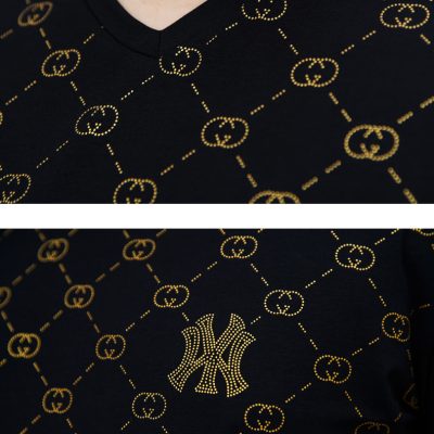 Áo thun cổ tim big size nam Navy BS2708