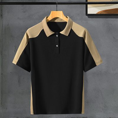 Set quần áo big size cổ trụ nam Navy BS2587