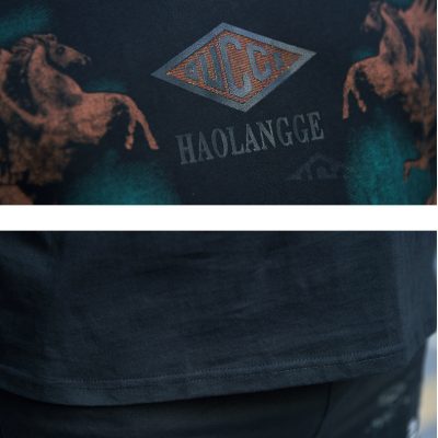 Áo thun cổ tim big size nam Navy BS2705