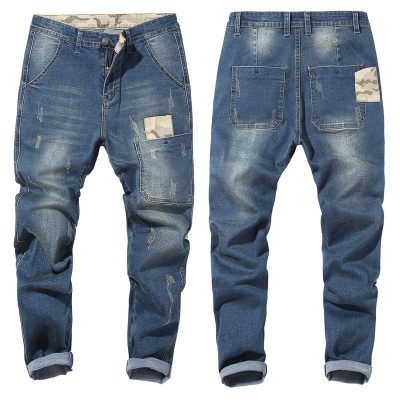 Quần Bò Nam Ngoại Cỡ Navy BS2682