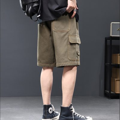 Quần Short Jeans Big Size Lưng Thun Navy BS2634