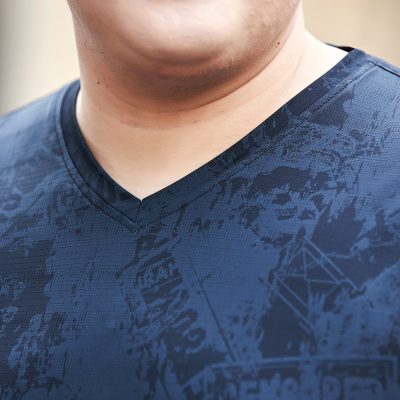 Áo Thun Cổ Tym Nam Béo Navy BS2825