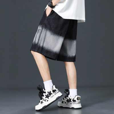 Quần Short Jeans Big Size Lưng Thun Navy BS2861