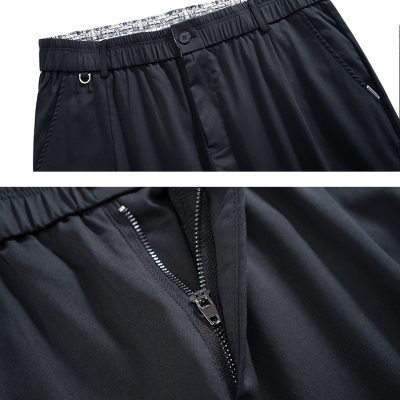 Quần Kaki Nam Lưng Thun Đủ Size Từ XL-7XL Chất Mịn Mát Mỏng Co Giãn Navy BS3241-Đen