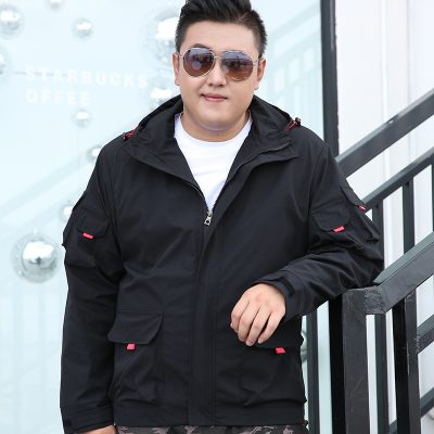 Áo Khoác Dù Big Size Nam Navy Màu Đen BS3196
