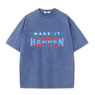 Áo Thun Wash Big Size Nam Navy BSX1466H