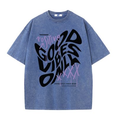 Áo Thun Wash Big Size Nam Navy BSX1472H