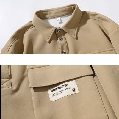 Áo Cổ Bẻ Dài Tay Nam Mập Đủ Size M-8XL Chất Vải Chuyên Dụng Dày Vừa Ít Nhăn Co Giãn Nhẹ Thương Hiệu Navy BS3331 – Màu Kaki