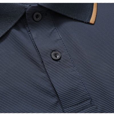 Áo Thun Cổ Trụ Nam Mập Từ L-8XL Vải Thun Thể Thao Mỏng Mát Co Giãn Thương Hiệu Navy BS3328 – Màu Xanh Đậm