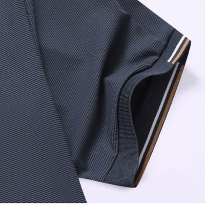 Áo Thun Cổ Trụ Nam Mập Từ L-8XL Vải Thun Thể Thao Mỏng Mát Co Giãn Thương Hiệu Navy BS3328 – Màu Trắng