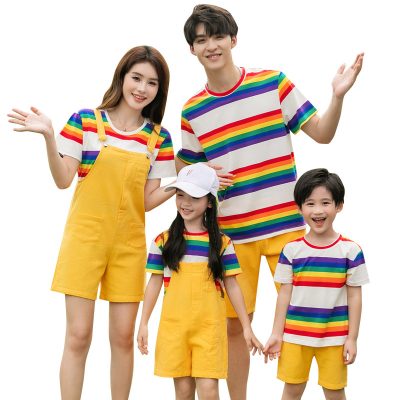 Áo Yếm Gia Đình Vải Thun Cotton 100% NAD326: Kết Nối Yêu Thương, Khoảnh Khắc Mùa Hè
