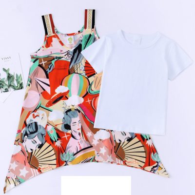 Bộ Áo Váy Gia Đình Đi Biển Mùa Hè NAD374: Chất Liệu Lụa Mềm Mịn, Thoáng Khí Hoàn Hảo