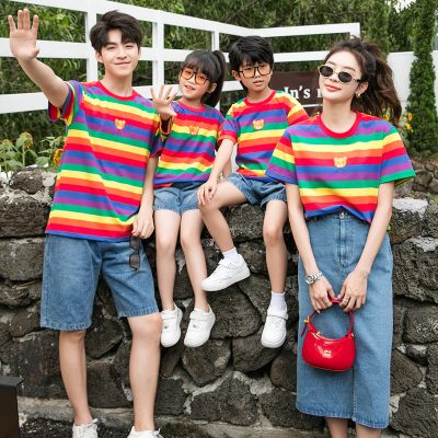 Áo Thun Gia Đình Sắc Màu Vải Thun Cotton NAD349: Mịn Mát Thoáng Khí Vượt Trội, Giảm Nhiệt Hiệu Quả