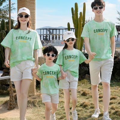 Áo Đôi Gia Đình Vải Thun Cotton NAD421: Co Giãn Êm Ái, Mát Mẻ Mùa Hè