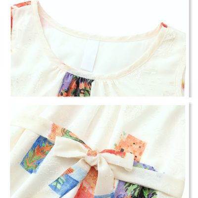 Bộ Áo Váy Gia Đình Đi Biển Mùa Hè NAD373: Lụa Mềm Mát, Co Giãn, Phong Cách