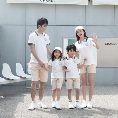 Áo Gia Đình Vải Cá Sấu Cotton Mịn Mát NAD393: Thoáng Khí, Êm Ái – Lựa Chọn Hoàn Hảo Cho Tổ Ấm
