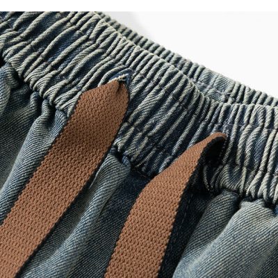 Quần Bò Túi Hộp Cở Lớn Kiểu Mỹ Từ M-8XL Quần Jeans Ống Rộng Chất Dày Vừa Mềm Chống Nhăn Thương Hiệu Navy BS3272 – Màu Xám Xanh