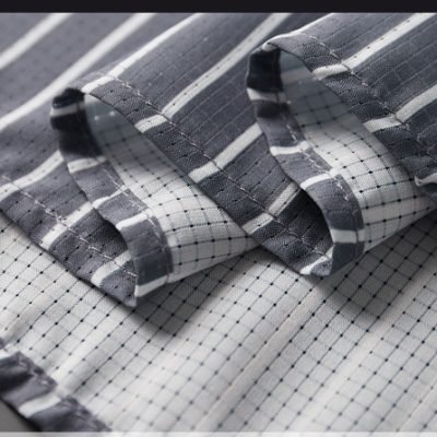 Áo Sơ Mi Cỡ Lớn 2XL-8XL Tay Dài Mỏng Mát Thoáng Khí Sọc Đứng Thương Hiệu Navy BS3278 – Màu Đen