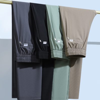 Quần Thun Lạnh Thể Thao M-7XL Vải Thun Lạnh Cao Cấp Co Giãn Mỏng Mát Thương Hiệu Navy BS3282 – Xám Đậm