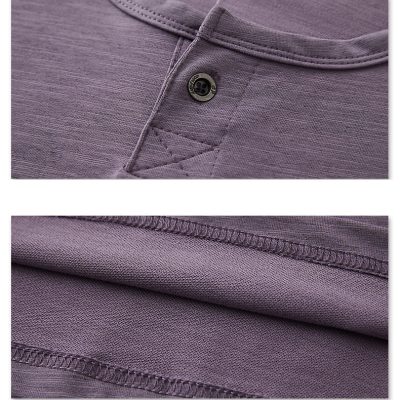 Áo Thun Tay Dài Đủ Size Từ M-6XL Chất Vải Cotton Mịn Mát Co Giãn Thương Hiệu Navy BS3313 – Xám Kaki