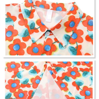 Áo Sơ Mi Gia Đình Mùa Hè NAD370: Vải Lụa Nhẹ, Mát, Co Giãn Vận Động