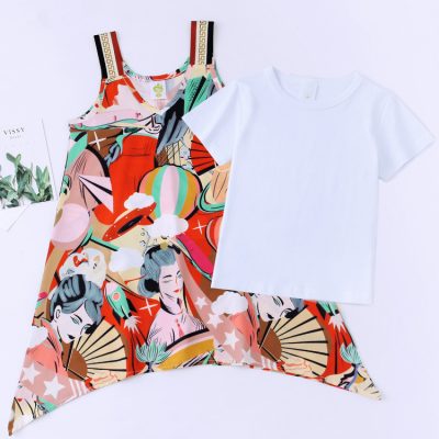 Bộ Áo Váy Gia Đình Đi Biển Mùa Hè NAD374: Chất Liệu Lụa Mềm Mịn, Thoáng Khí Hoàn Hảo