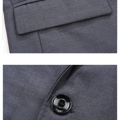 Áo Vest Nam Size Lớn Một Nút, Áo Vest Công Sở Cho Người Béo Cỡ Lớn Với Chất Vải Chuyên Dụng Mịn Mát Dày Ít Nhăn Thương Hiệu Navy BS3289 – Màu XanhC