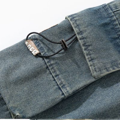 Quần Bò Túi Hộp Cở Lớn Kiểu Mỹ Từ M-8XL Quần Jeans Ống Rộng Chất Dày Vừa Mềm Chống Nhăn Thương Hiệu Navy BS3272 – Màu Xám Xanh