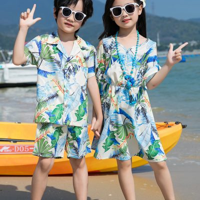 Đồng Phục Sơ Mi Gia Đình Biển NAD394: Chất Lụa Mịn, Thoải Mái Suốt Mùa Hè