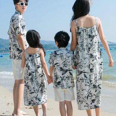 Áo Sơ Mi Gia Đình Mùa Hè NAD400: Vải Lụa Mịn Mát, Gắn Kết Yêu Thương