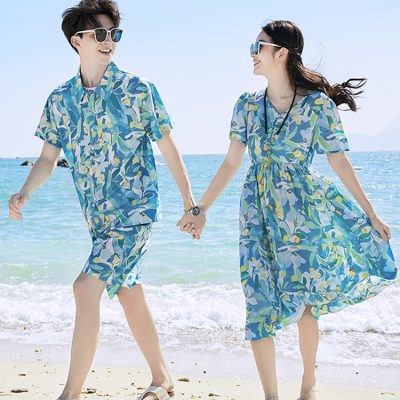 Áo Sơ Mi Gia Đình Đi Biển Mùa Hè NAD363: Chất Liệu Lụa Mềm Mịn, Thoáng Khí Hoàn Hảo
