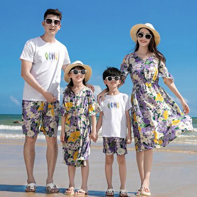 Áo Đôi Gia Đình Đi Biển NAD381: Lụa Mát, Co Giãn, Gắn Kết Yêu Thương