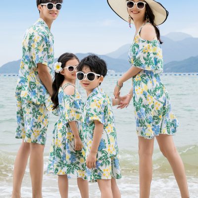 Áo Sơ Mi Gia Đình NAD397: Vải Lụa Mềm Mát Co Giãn Nhẹ Thoáng Khí Cho Cả Nhà