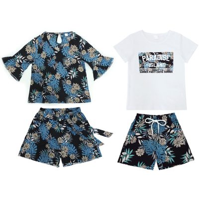 Áo Đôi Gia Đình NAD407: Áo Thun Cotton Mềm Mát, Váy Quần Sơ Mi Lụa Thoải Mái Cho Mọi Hoạy Động