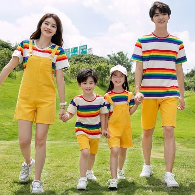 Áo Yếm Gia Đình Vải Thun Cotton 100% NAD326: Kết Nối Yêu Thương, Khoảnh Khắc Mùa Hè