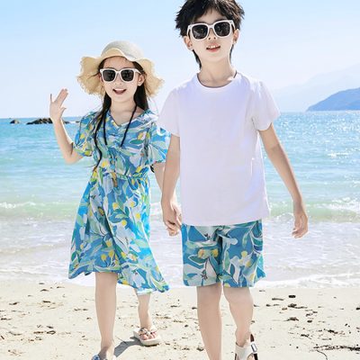 Áo Sơ Mi Gia Đình Đi Biển Mùa Hè NAD363: Chất Liệu Lụa Mềm Mịn, Thoáng Khí Hoàn Hảo