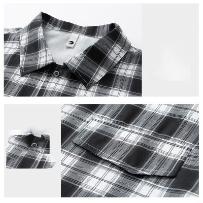 Áo Sơ Mi Nam Tay Ngắn Đủ Size M-8XL Vải Lụa Dày Vừa Mềm Mát Co Giãn Nhẹ Thương Hiệu Navy BS3351-Màu Đen